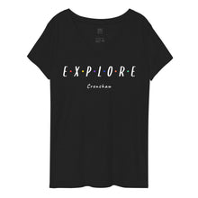 Load image into Gallery viewer, Personalizable Explore Women’s Recycled V-neck T-shirt