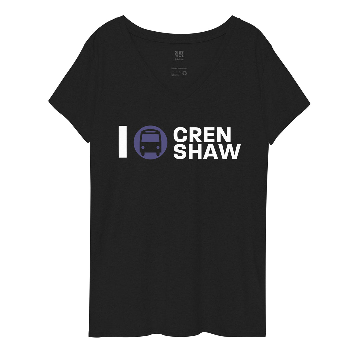 I Bus Crenshaw Women’s Recycled V-neck T-shirt