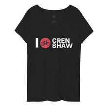 Load image into Gallery viewer, I Bike Crenshaw Women’s Recycled V-neck T-shirt