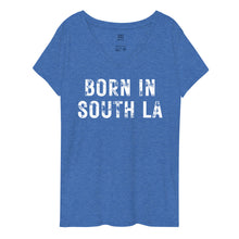 Load image into Gallery viewer, BISLA Distressed Women’s Recycled V-neck T-shirt