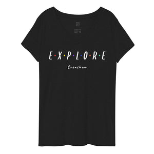 Personalizable Explore Women’s Recycled V-neck T-shirt