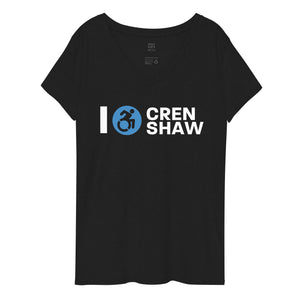 I Roll Crenshaw Women’s Recycled V-neck T-shirt