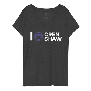 I Bus Crenshaw Women’s Recycled V-neck T-shirt